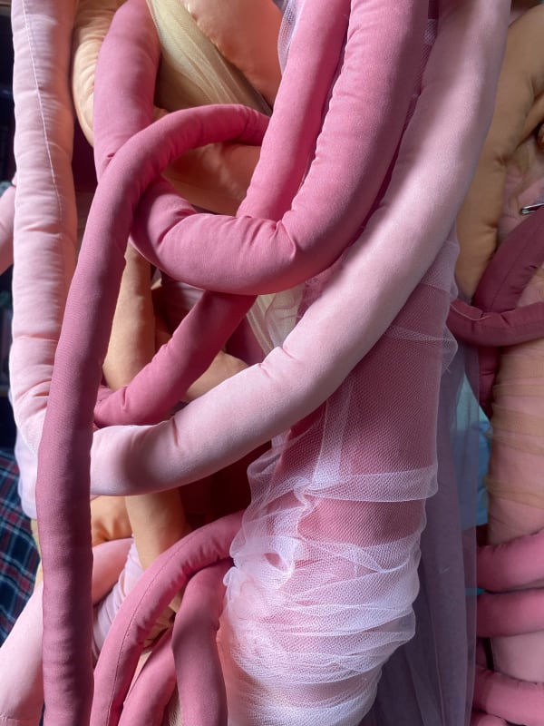 Naila Hazell Love is not a sin, 2024 Fabric with stuffings. The length is 2.5 meters