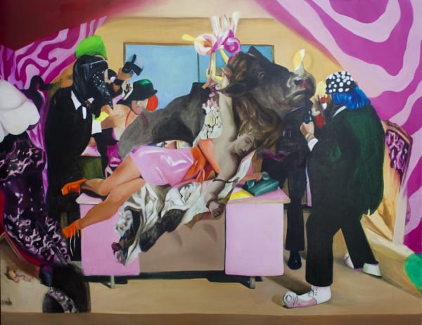 Malgorzata Drohomirecka Dirce, 2021 Acrylic and oil on canvas 152 x 120 x 3 cm