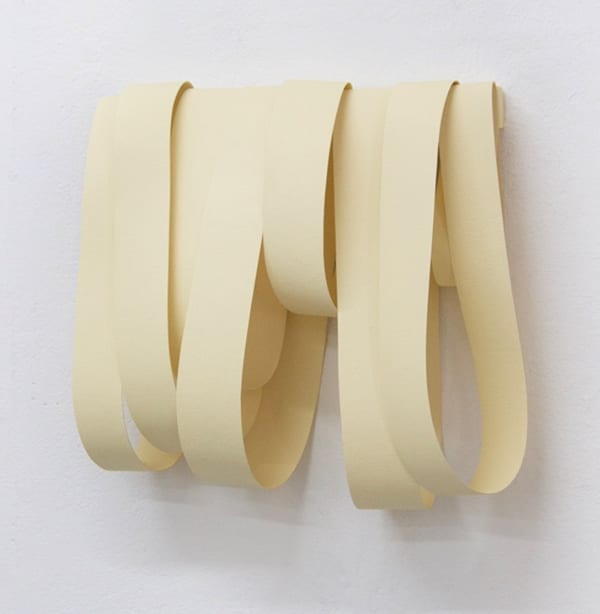 Manon Steyaert City Yellow, 2024 Acrylic paint, canvas and wood 30 x 30 x 12 cm