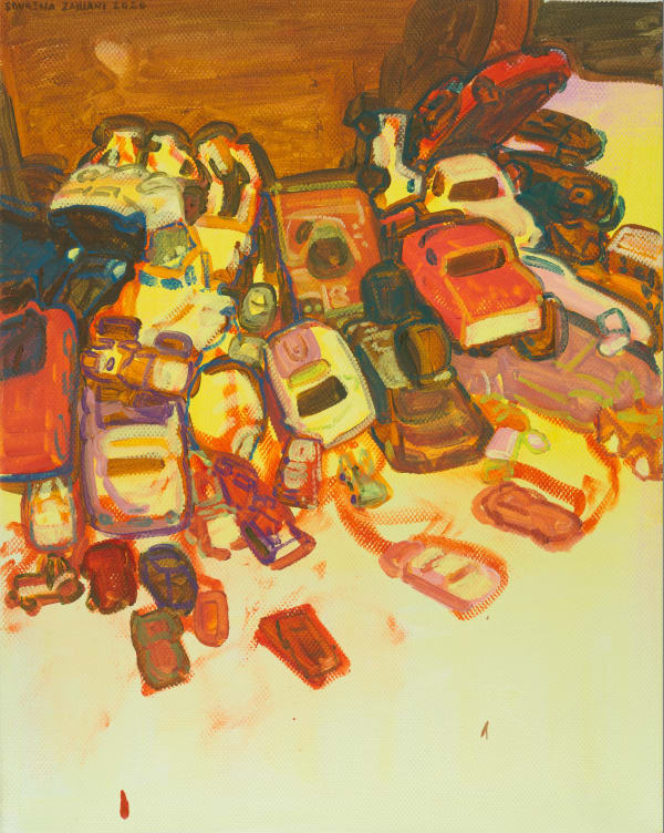 Sourena Zamani Untitled from ' Little Chaos ' Series No.2, 2020 Oil on canvas 41 x 33 x 2 cm