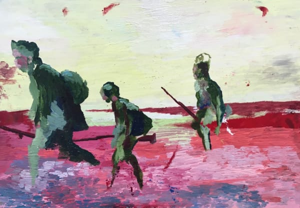 Joss Nelson Multilateral Defence Procurement, 2022 Oil on card 32 x 46 cm