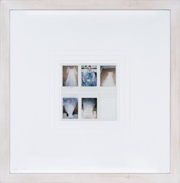 Mona JanMohamadi Instant Photos and Absolute Development, 2015 Mixed media on polaroid Framed: 54 x 53 x 7 cm