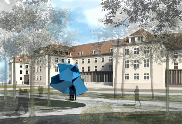 Project Umweltbehörde Berlin Iceberg Sculpture and Lobby Interior