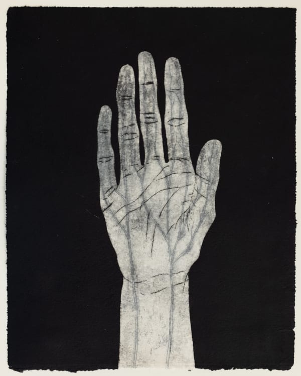 "River", 2022, Drypoint intaglio with chine collé, edition of variable of 2, ©Track16 ©Camilla Taylor
