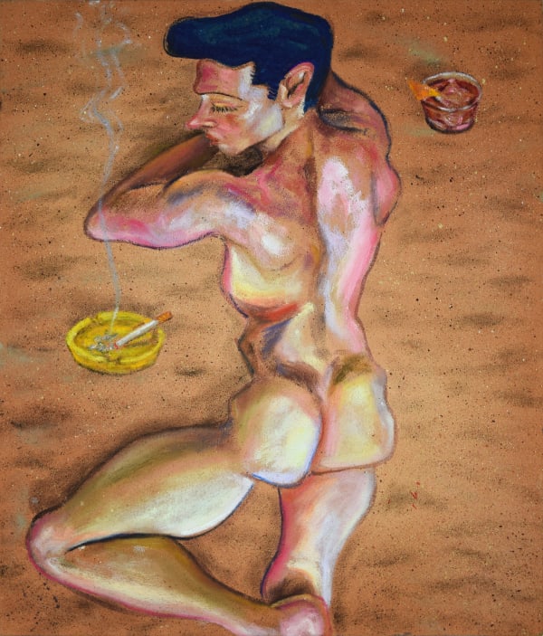 Adam Baker, Negroni on the beach, 2023