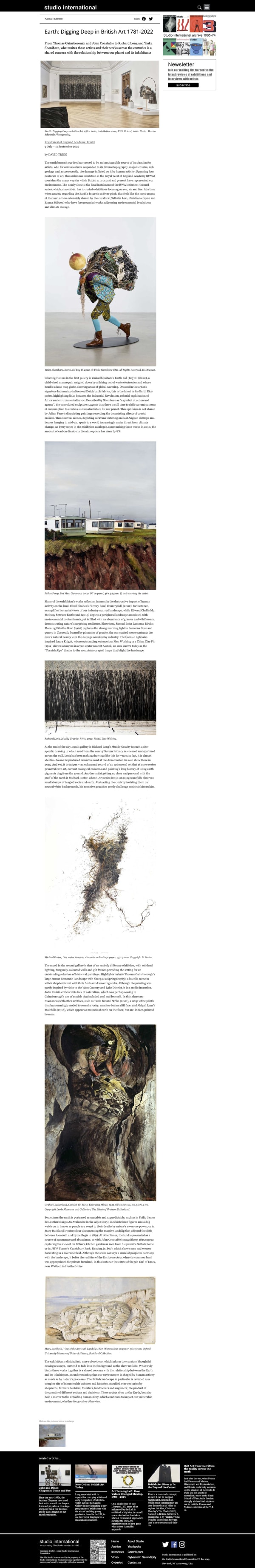 Studio International 8th August 2022