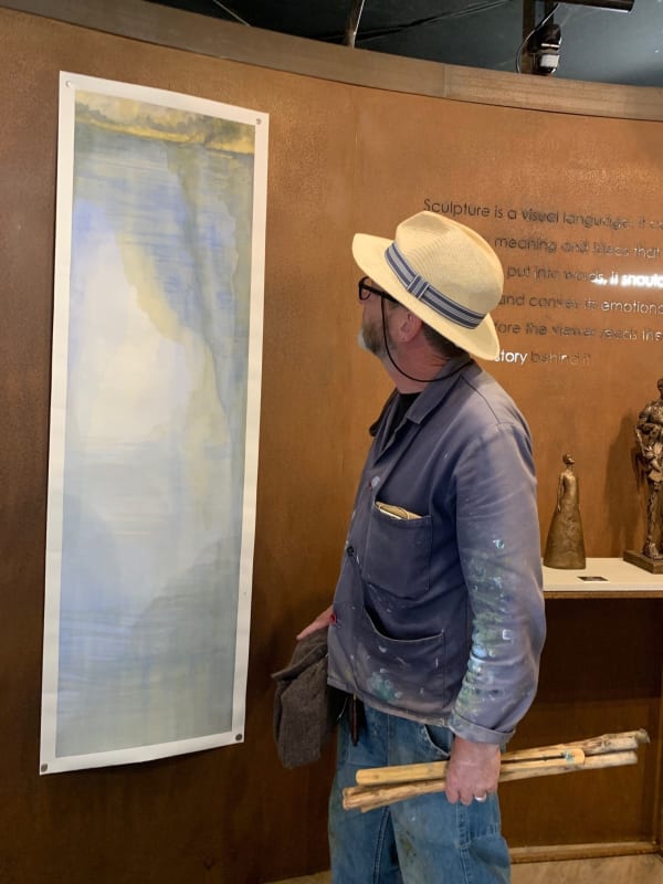 Original oil on paper by Stephen Bithell