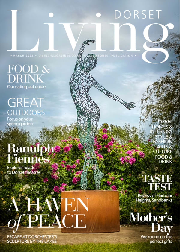 Simon Gudgeon 'Athena' on cover of Dorset Living