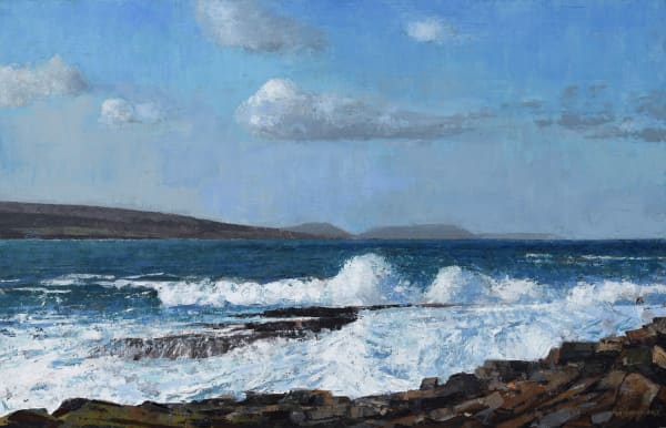Winter Surf, North Mayo By Joe Dunne RHA