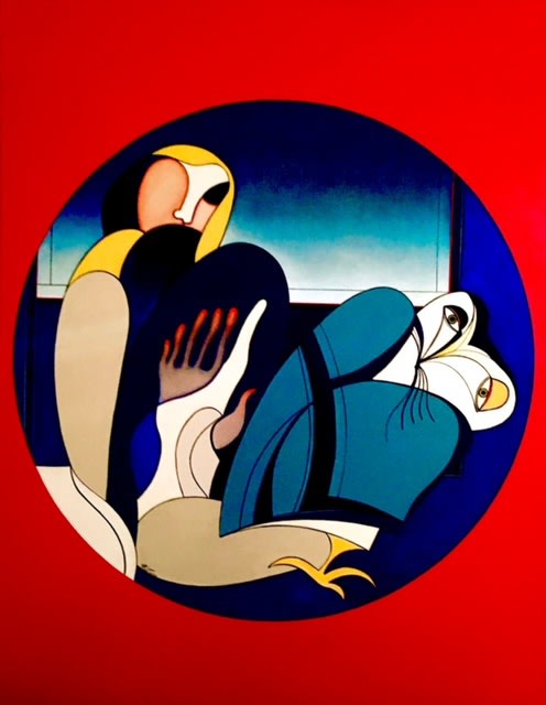 The Woman And The Owl 2018. Oil Canvas