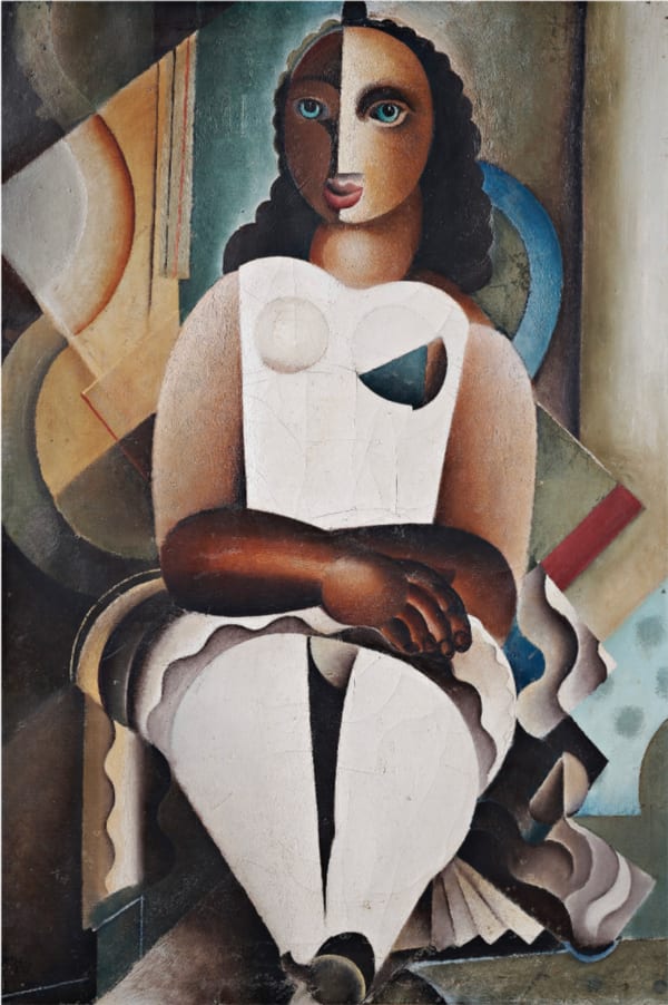 FLORIS JESPERS 1889-1965 The Jewish Girl 1927 Oil on canvas 105 × 70 cm PROVENANCE Private Collection, Vienna; Whitford and Hughes, 1986 EXHIBITED Antwerp, 1927 LITERATURE SEUPHOR, Michel. Abstract Painting in Flanders. Mercator Fonds, 1974, p. 77-79, 120-124. Modernism and Tradition, exhibition catalogue, Whitford and Hughes, 1986, London, cat. no. 17, ill.