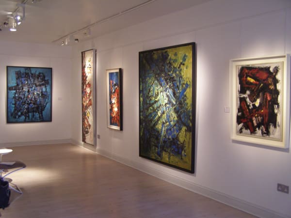Frank Avray Wilson installation at Whitford Fine Art