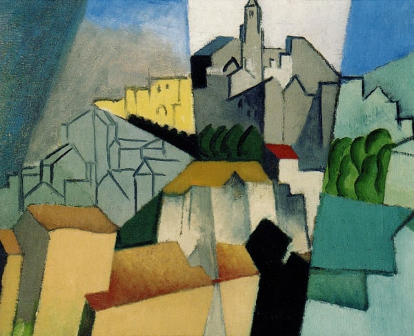 ANDRÉ LHOTE 1885-1962 Cordes 1912 Oil on canvas 38 × 46 cm PROVENANCE Juster Gallery, New York; Private collection, New York. EXHIBITED 1979, New York, Weintraub Gallery, André Lhote. Cubism and Later Periods, Cat. no. 6, ill. LITERATURE London, Whitford Fine Art, Paris. Capital of the Arts, 1910-1950, 2006, p. 5-6.
