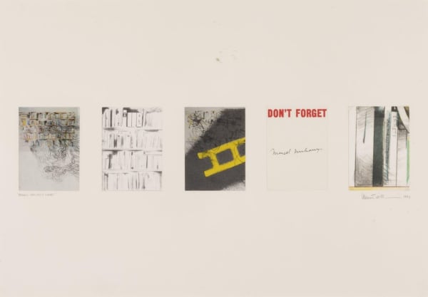 Emmett Williams, Richard Hamilton's library, 1982