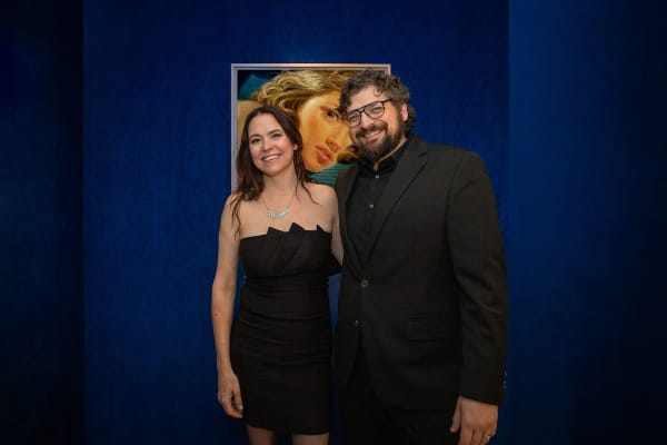 Dcg London Lives Of Leisure By Jonathan Viner 2024 Opening Reception Jonathan Viner And His Wife Courtesy Of Dcg And Ameliebolshoi Photography