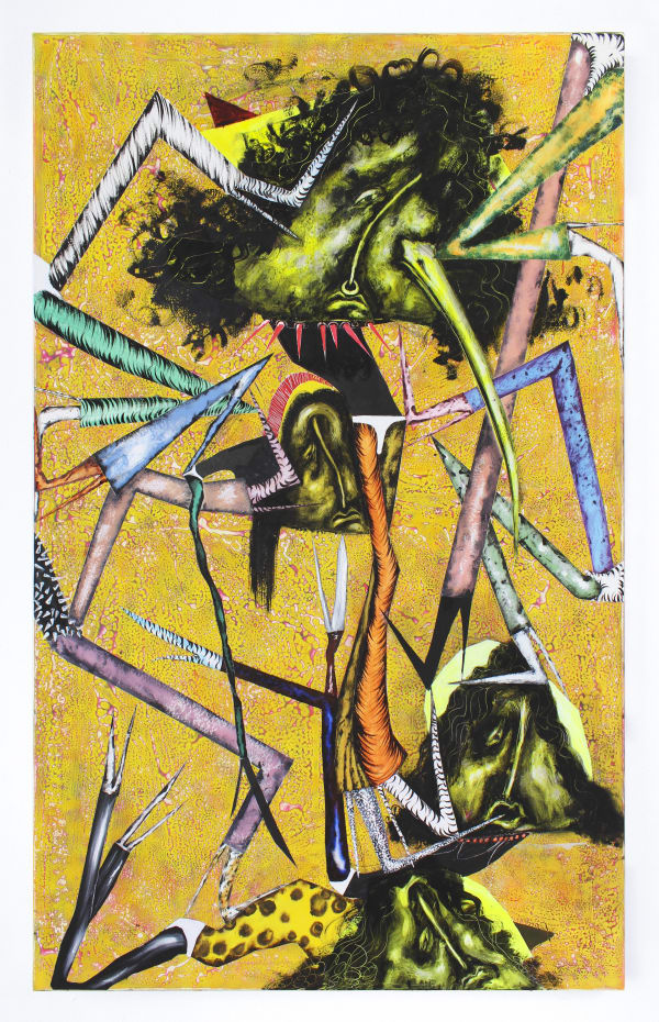 I Wish I Was A Sheep 2018 Oil Acrylic And Total Cast Resin On Canvas 200 X 120 Cm