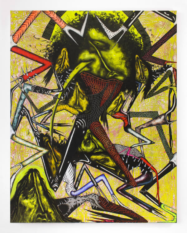 The Others 2019 Oil Acrylic And Total Cast Resin On Canvas 190 X 150 Cm