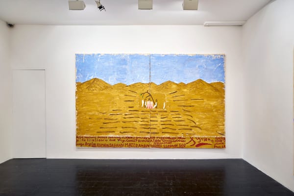 Rose Wylie Yellow Desert Paintings 6 Web