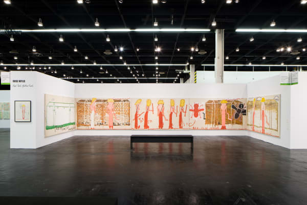 Pink Girls Yellow Curls Rose Wylie