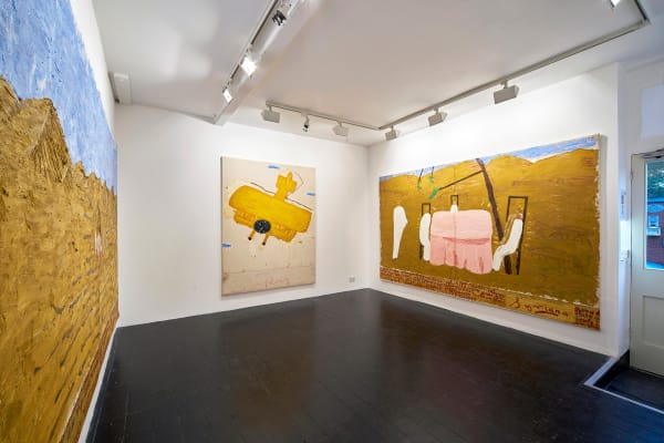 Yellow Desert Paintings Rose Wylie