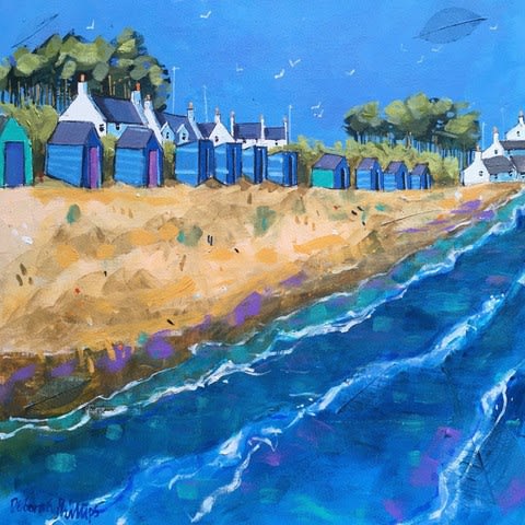 Deborah Phillips, Beach Huts, Earlsferry, 2021