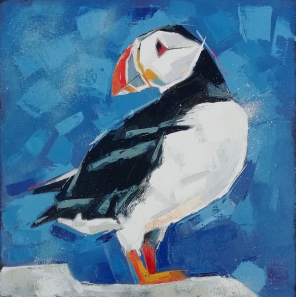 Posing Puffin by Gwen Adair
