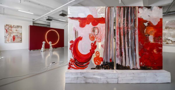 Installation view, Karin Lind, Under ögonlocket, 2024, Galleri Duerr. Photo: Jean-Baptiste Béranger.