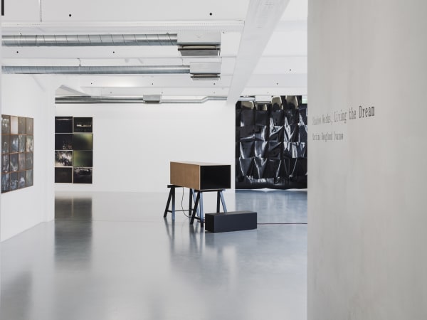 Installation view, Martina Hoogland Ivanow, Shadow Works, Living the Dream, 2025, Galleri Duerr. Photo: Jean-Baptiste Béranger.