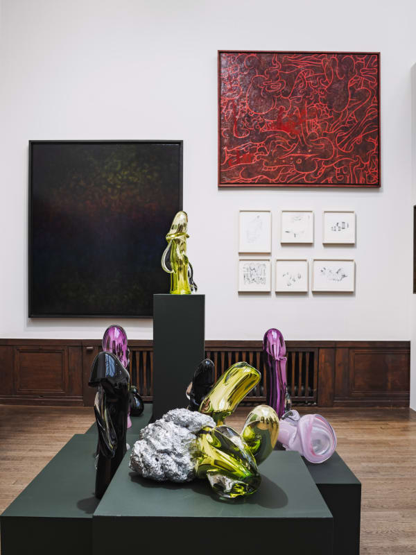 Installation view, Market Art Fair 2025, Johnathan Daily and Josefin Bravo, Galleri Duerr. Photo: Jean-Baptiste Béranger.