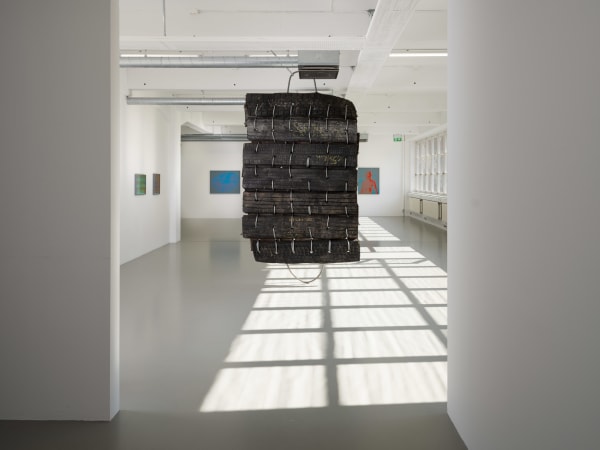 Installation view, Eva-Teréz Gölin, Transparency and Its Shadows, 2025, Galleri Duerr. Photo: Hendrik Zeitler