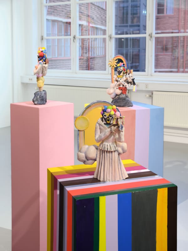 Installation view, Jag bär berget, du bär mig, Valeria Montti Colque, Galleri Duerr. Photo: Jean-Baptiste Béranger.