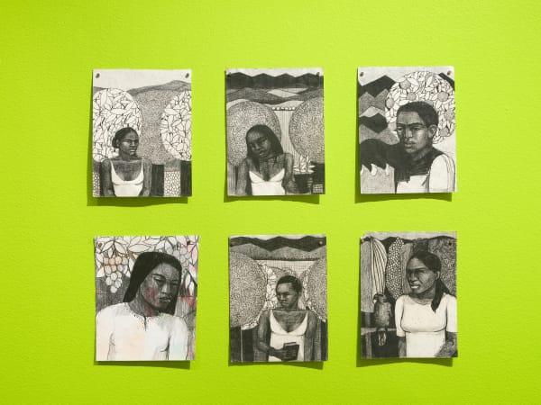 Installation view, Jag bär berget, du bär mig, Valeria Montti Colque, Galleri Duerr. Photo: Jean-Baptiste Béranger.