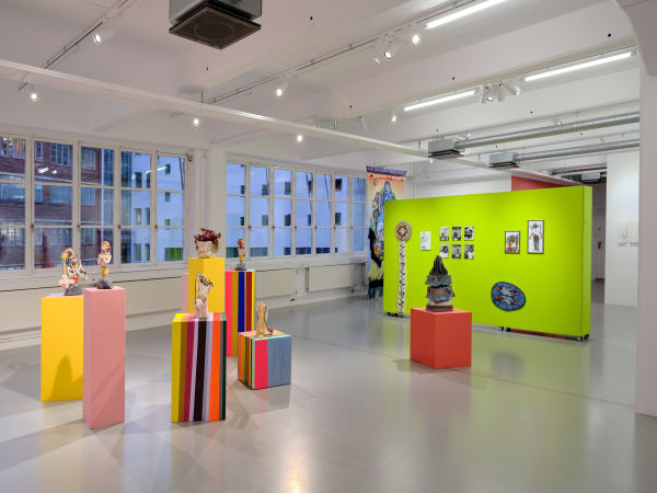 Installation view, Jag bär berget, du bär mig, Valeria Montti Colque, Galleri Duerr. Photo: Jean-Baptiste Béranger.