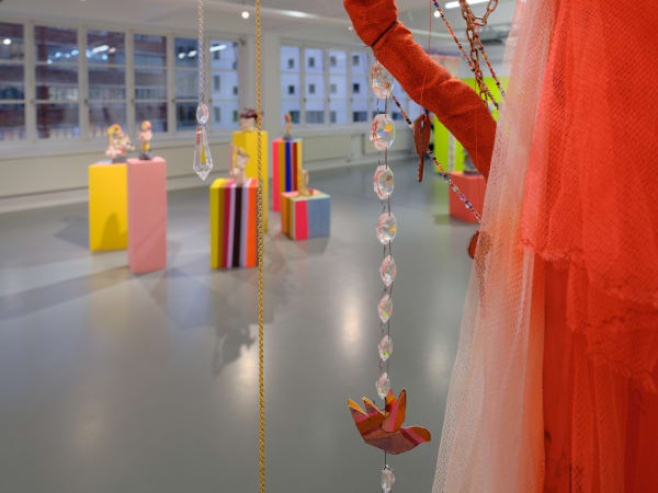 Installation view, Jag bär berget, du bär mig, Valeria Montti Colque, Galleri Duerr. Photo: Jean-Baptiste Béranger.