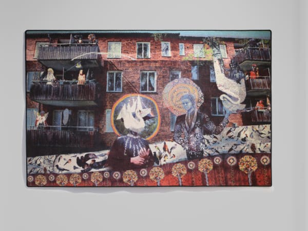 Installation view, Jag bär berget, du bär mig, Valeria Montti Colque, Galleri Duerr. Photo: Jean-Baptiste Béranger.