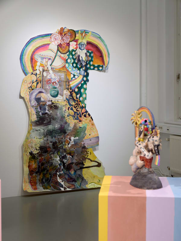 Installation view, Jag bär berget, du bär mig, Valeria Montti Colque, Galleri Duerr. Photo: Jean-Baptiste Béranger.