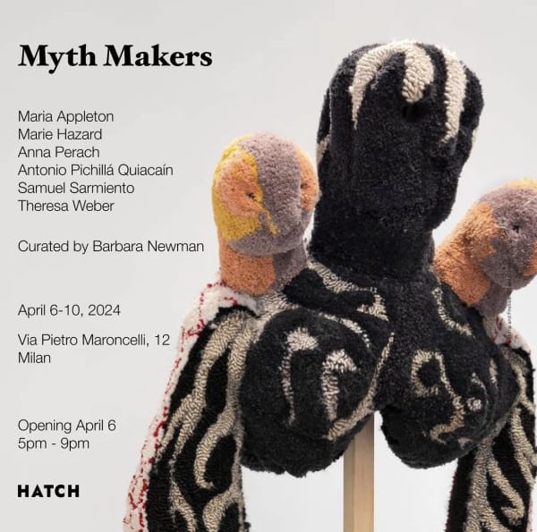 Samuel Sarmiento and Antonio Pichillá @ Hatch, Milan , 'Myth Makers' exhibition at Hatch Gallery