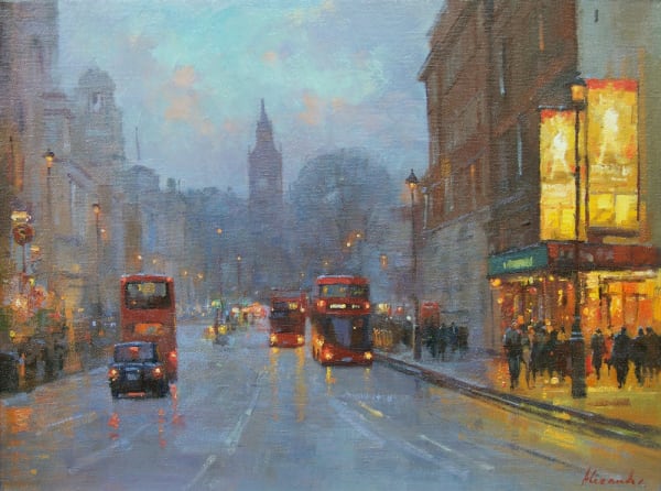 Whitehall in the Rain