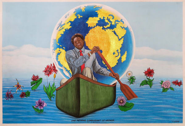 Cheri Samba, La femme conduisant le monde, 1999