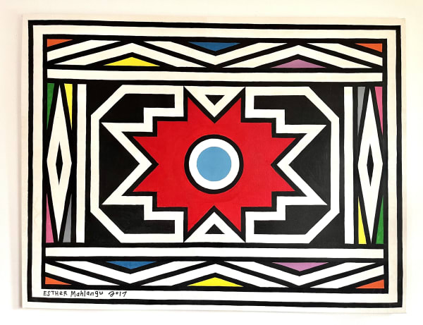 Esther Mahlangu, Abstract 91, 2017