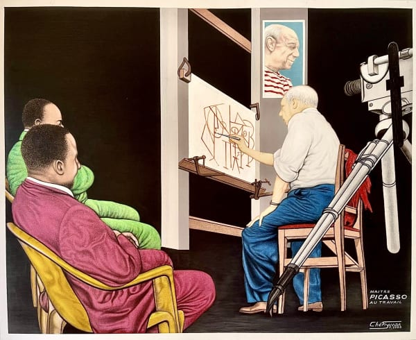 Cheri Samba, Maitre Picasso au Travail, 1993