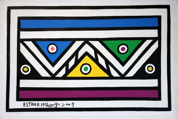 Esther Mahlangu, Abstract 77, 2009