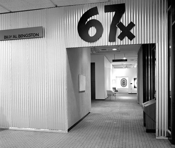 Installation view, Billy Al Bengston, Los Angeles County Museum of Art, 1968 Photo © Museum Associates/LACMA