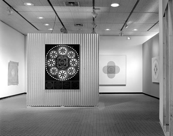 Installation view, Billy Al Bengston, Los Angeles County Museum of Art, 1968 Photo © Museum Associates/LACMA
