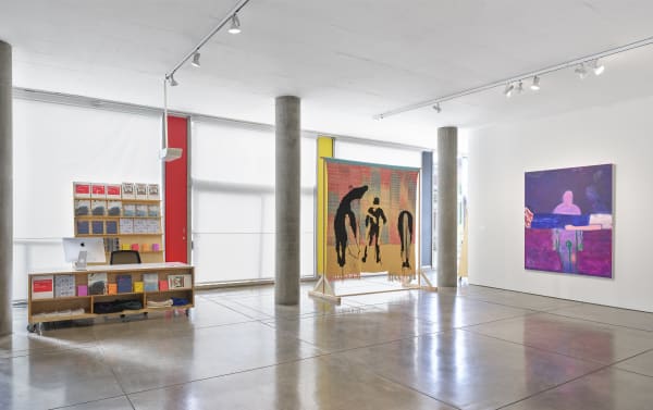 Diedrick Brackens and Katherine Bradford, 2021 (installation view) Carpenter Center for the Visual Arts, Harvard University, Cambridge, MA, USA