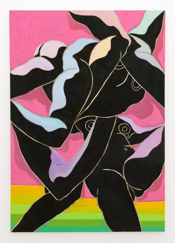 My083 Pink Wall 60 X 42 In A Lr