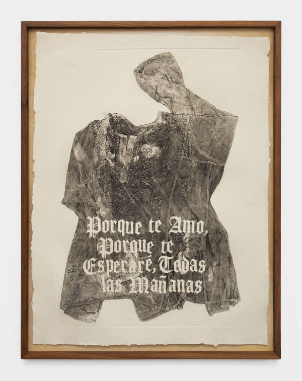 Jonathan Herrera Soto Sin Título / Untitled, 2020 unique collagraph print on hand-made flax paper (1 of 20) 40 x 30 in 101.6 x 76.2 cm