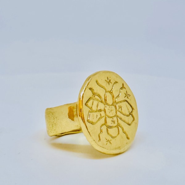 Apis V.2, Lost Constellation Bee Ring, From the Lost Constellation Series by sculptor Goody-B. Wiseman