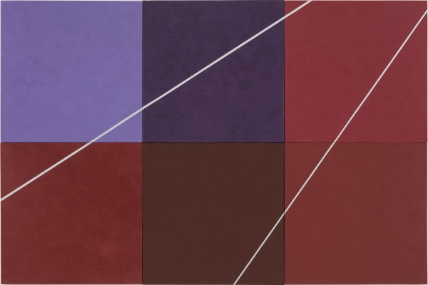 Virginia Jaramillo, Point Omega, 1973-2018, Acrylic on canvas, 172.7 x 259.1 cm, 68 x 102 in
