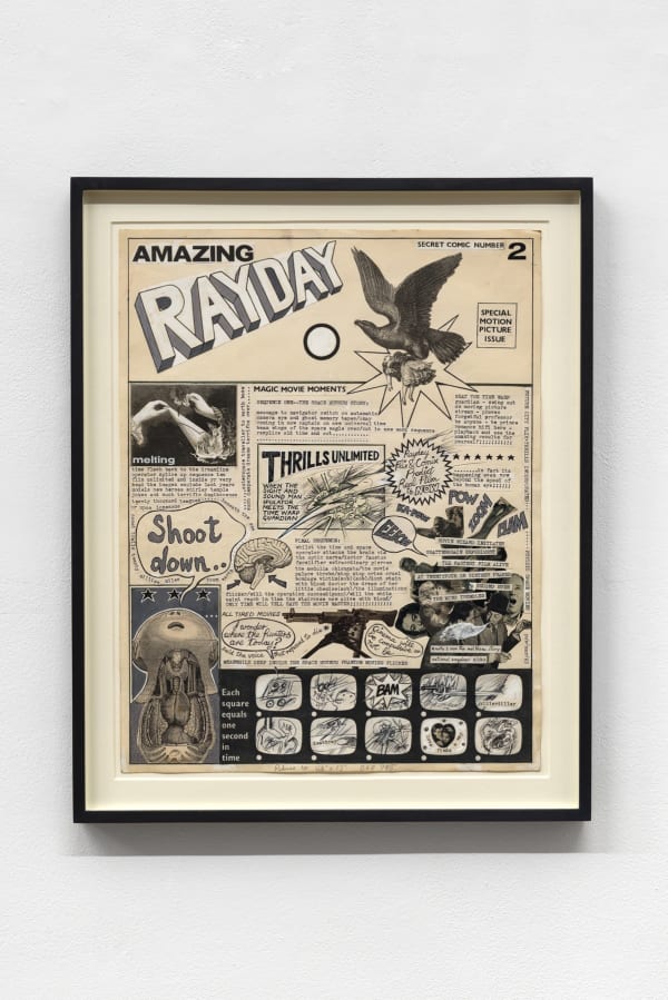 Jeff Keen, Secret Comic Number 2, 1965, mimeograph, set 1 in a series of 4, 45 x 35 cm